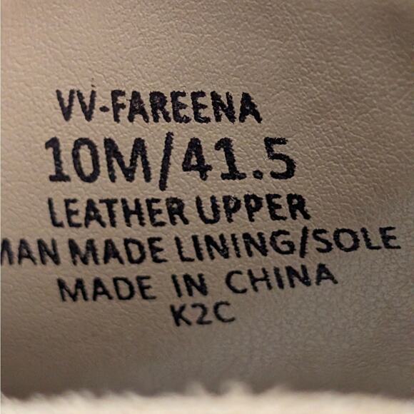 Vince Camuto Fareena Cutout Block Heel Bootie Women's Natural Size US10M EU41.5 - Picture 11 of 12